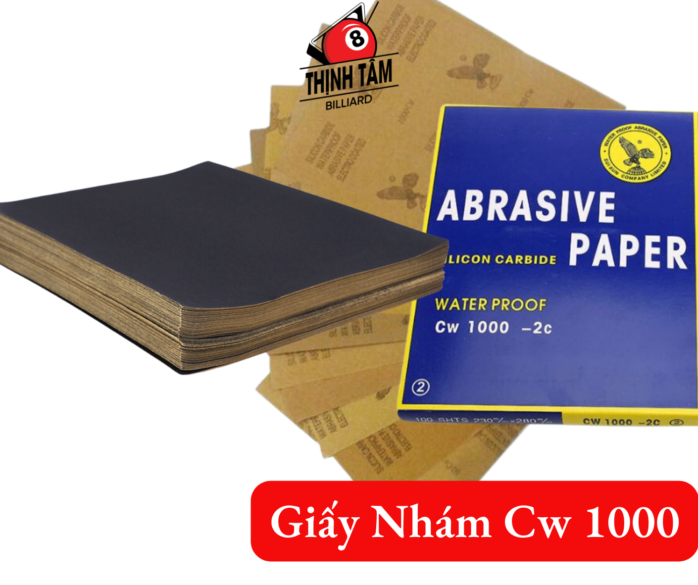[THỊNH TÂM] Giấy Nhám 1000 EAGLE Độ Mịn 1000 Chống Thấm Nước [ GIẤY NHÁM 1000 ]