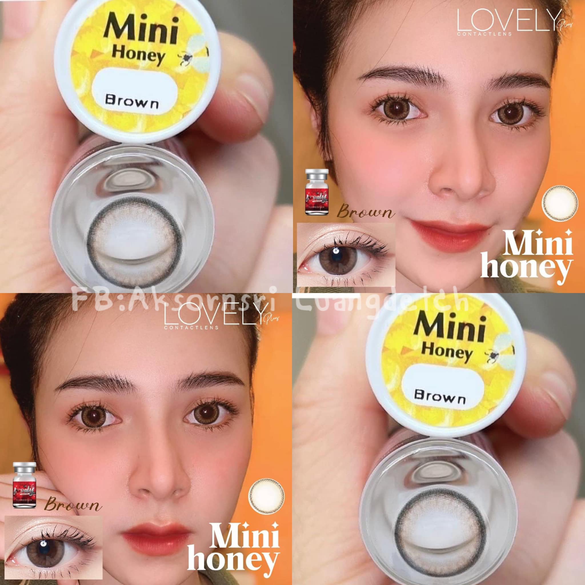 Kính áp tròng [ lens mắt ] BROWN 14.0-14.2mm [ Tú Mây Contact Lens Bình Dương ]