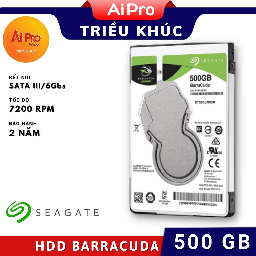 Ổ cứng HDD 500GB Seagate (Barracuda) - Bảo hành 24 tháng