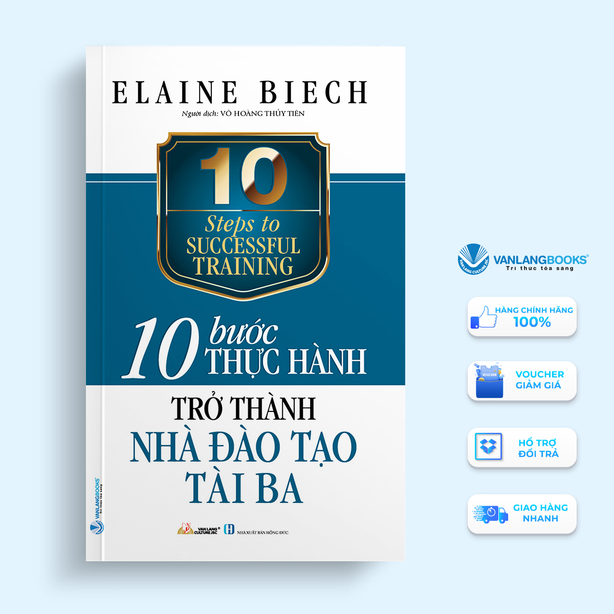 Sách - 10 bước thực hành-trở thành nhà đào tạo tài ba - vanlangbooks