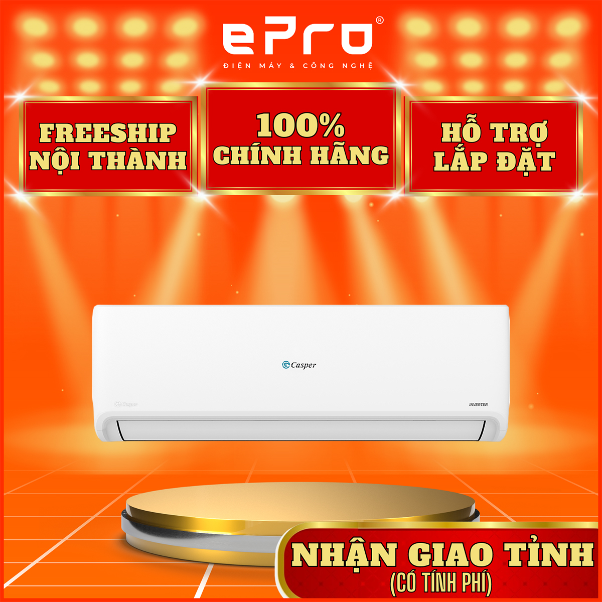 Máy lạnh casper inverter 1.5 hp gc-12is35 - hàng chính hãng