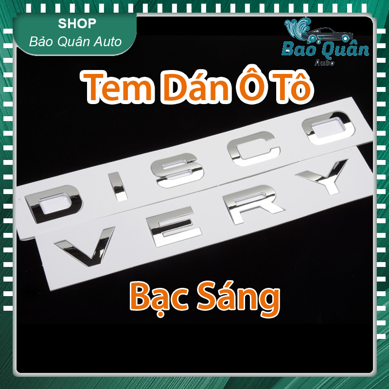 Tem DISCOVERY dán trang trí nắp capo nắp cốp ô tô