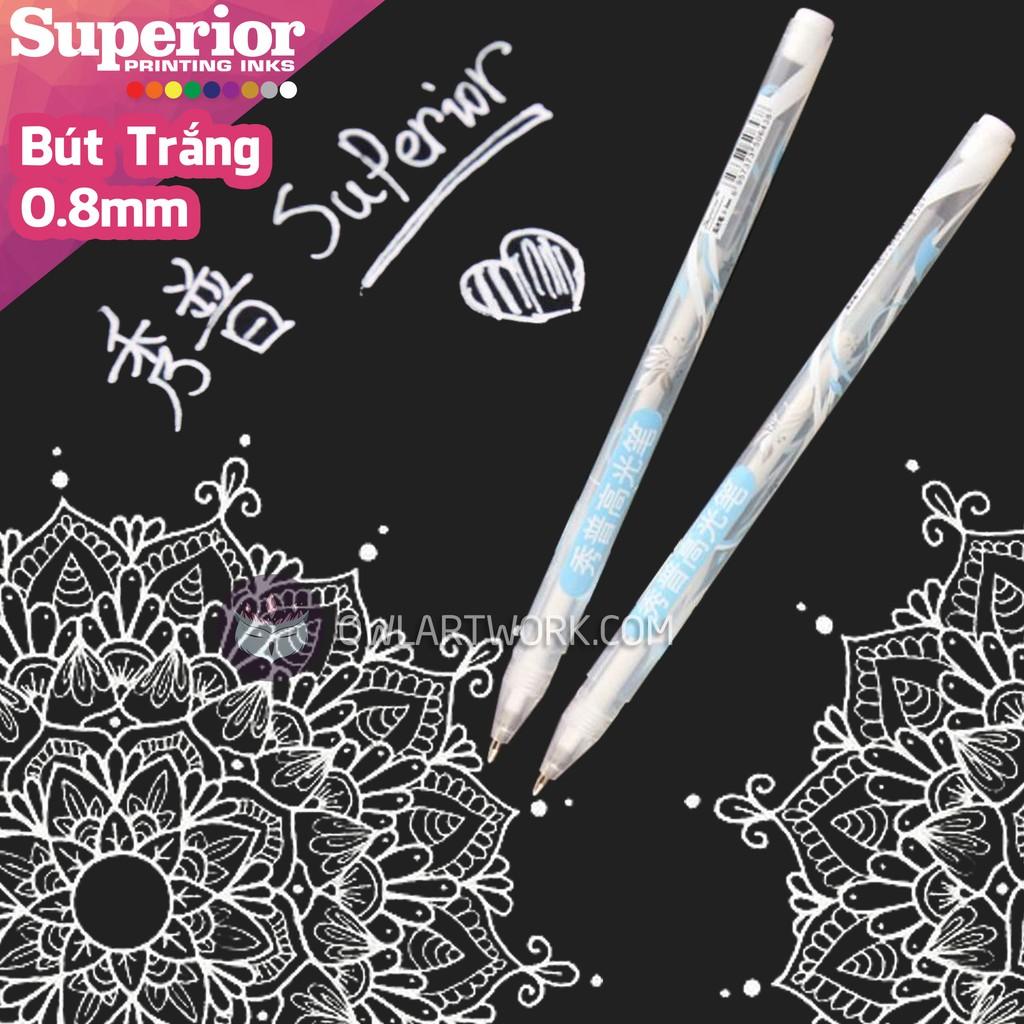 Bút gel trắng Superior (3 cây)