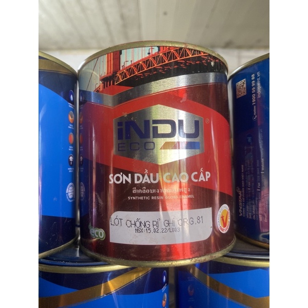 Sơn sắt mạ kẽm indu 0,8