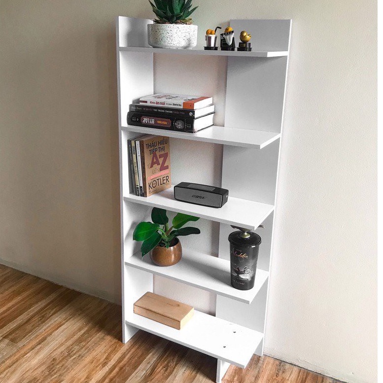Kệ góc tường gỗ 5 tầng