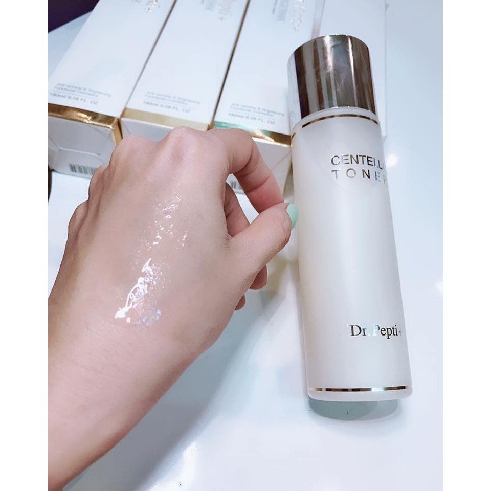 Nước hoa hồng Centella Toner Dr.Pepti+ 180ml Hàn Quốc