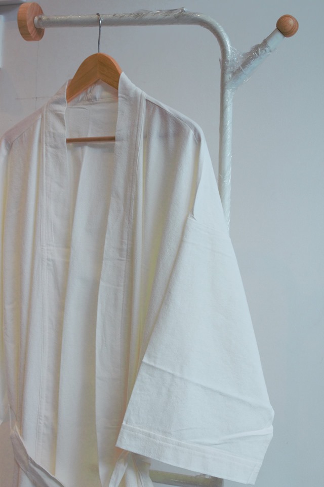 Áo choàng tắm Yukata cotton silk- White