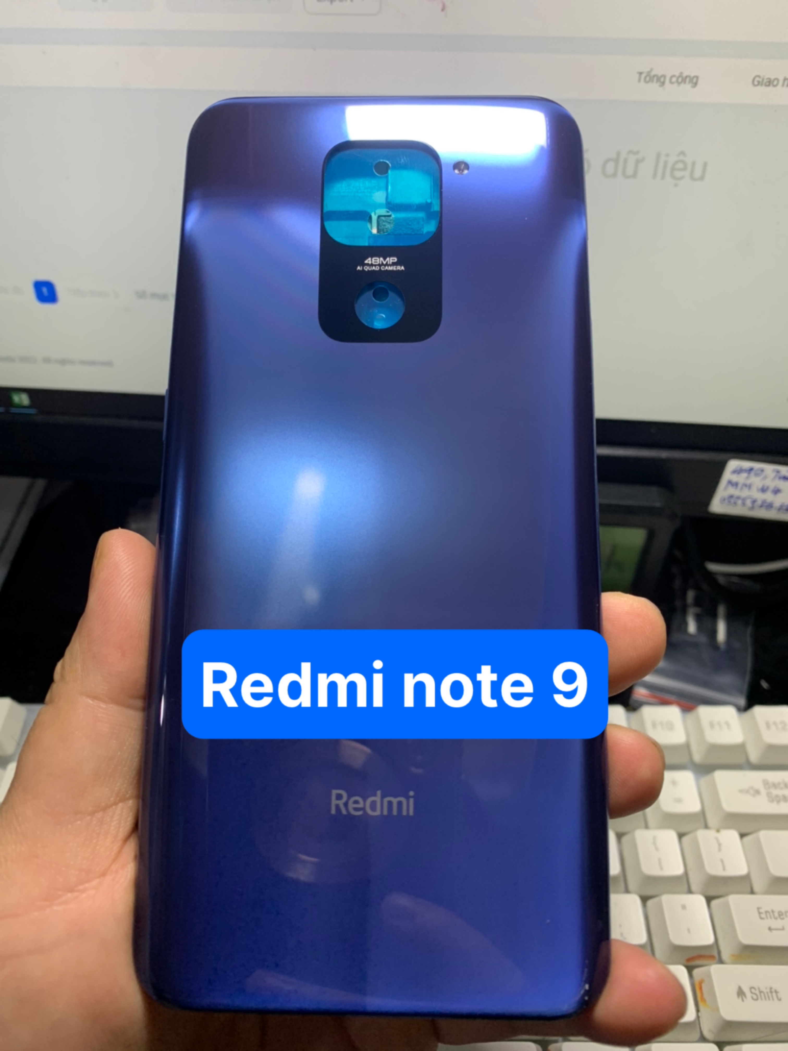Full Bộ xương vỏ redmi note 9 - 4G / kèm khay sim