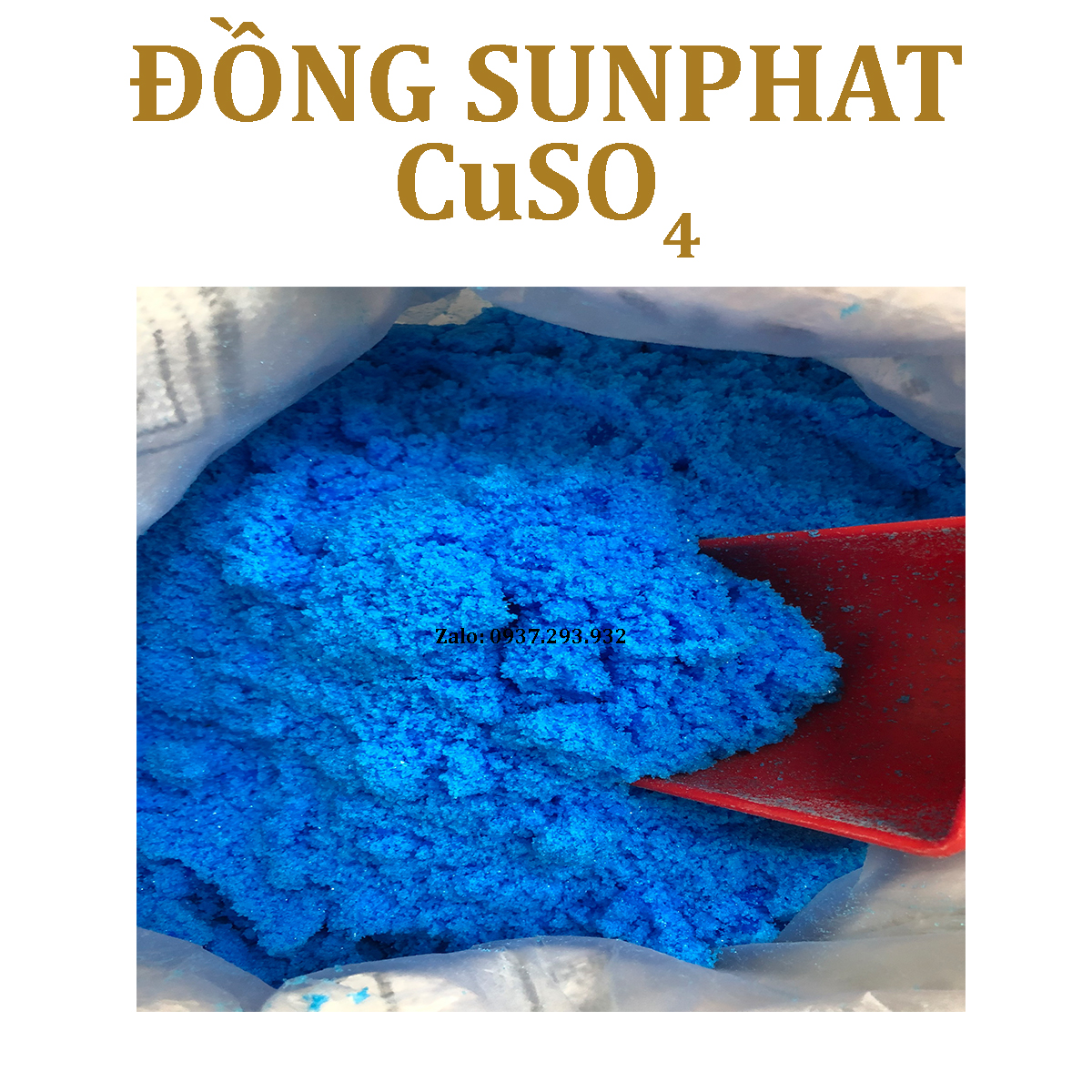 500 Gr - Đồng sunphat (CuSO4) - làm tinh thể