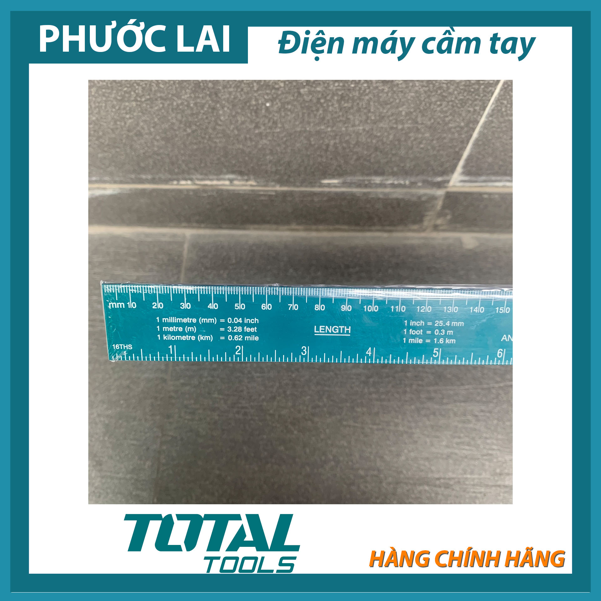 Thước lá 300mm (Chính Hãng) TOTAL TMT633002
