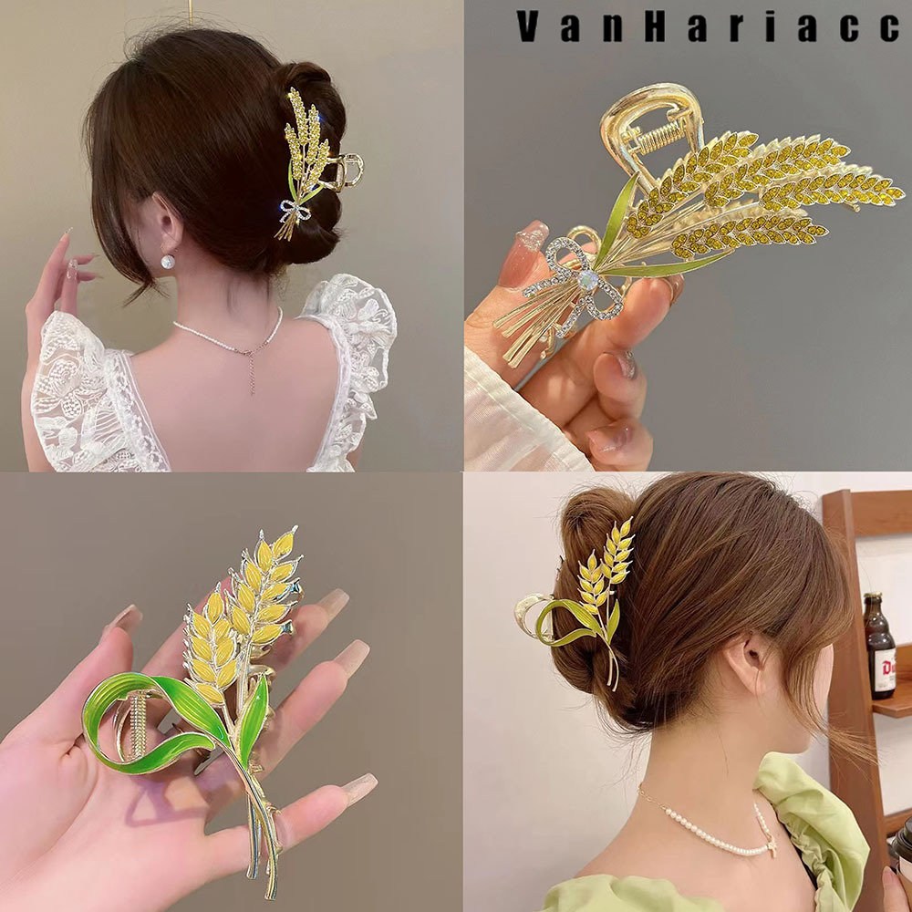Kẹp tóc tai lúa mì cho nữ Kẹp cá mập lớn Mũ thời trang mới