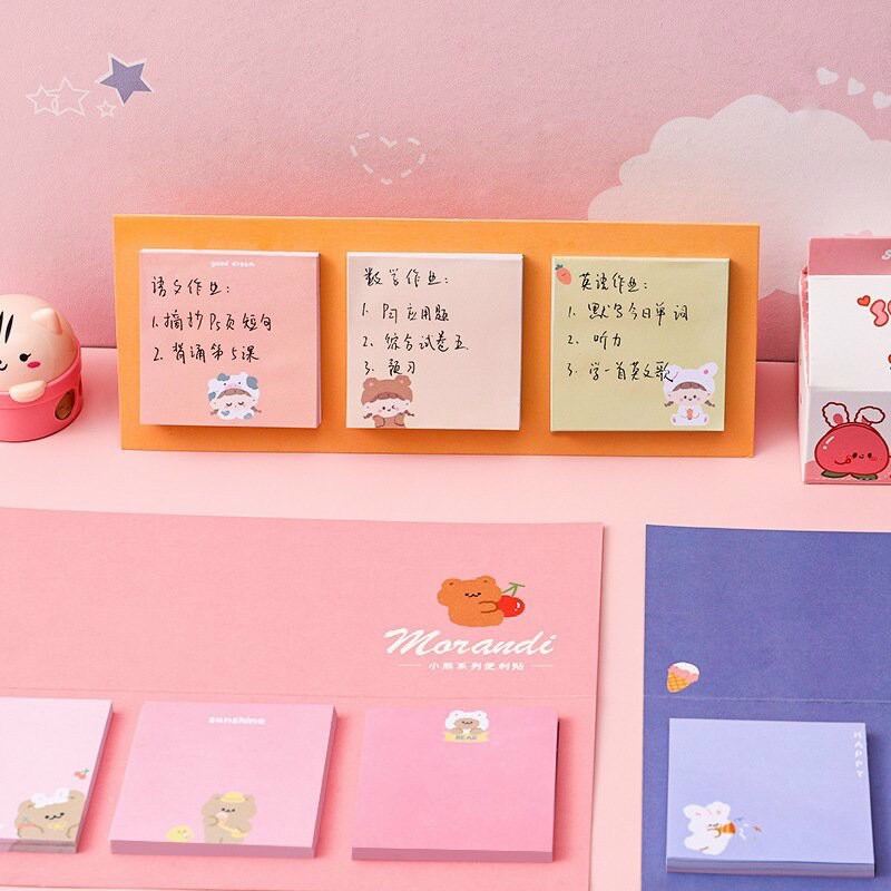 Vỉ 3 xấp giấy note cute