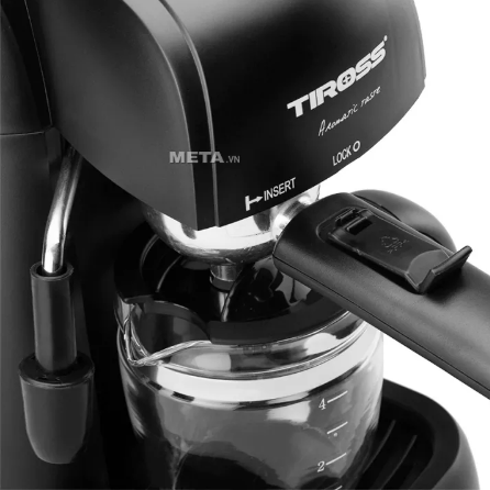 Máy pha cà phê Espresso 4 cốc tiross TS621/TS620, 800W (hàng mới)