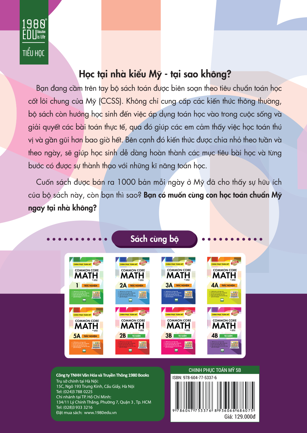 Fahasa - Chinh Phục Toán Mỹ - Common Core Math (Tập 5B)