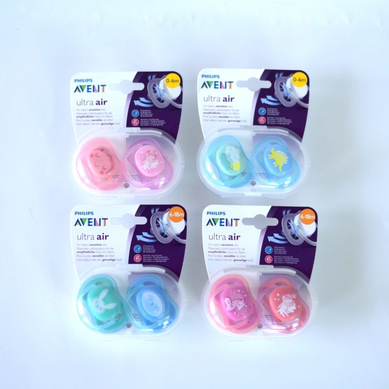 Ty Ngậm Philips AVENT Ultra Air 0-6-18 Tháng