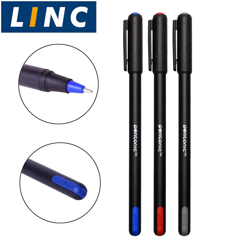 Ca Bút bi náp gài Pentonic (Ngòi 0.7mm, 1 ca = 50 chiếc = 35 xanh, 12 đen, 3 đỏ)