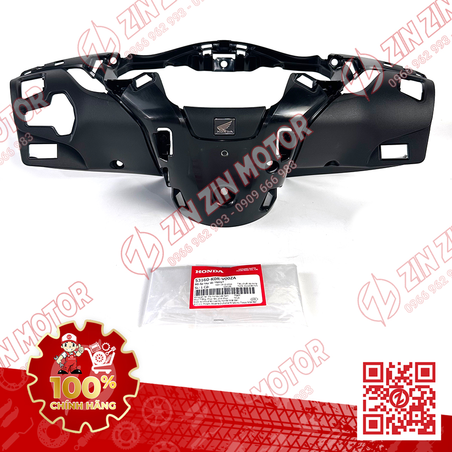 Gáy bợ cổ, nắp sau ốp tay lái sh 2020 - 2024+, sh160i 2023 2024, sh 150i 2020 - 2022, sh 125i 2020 - 2024+ 53160k0rv00za