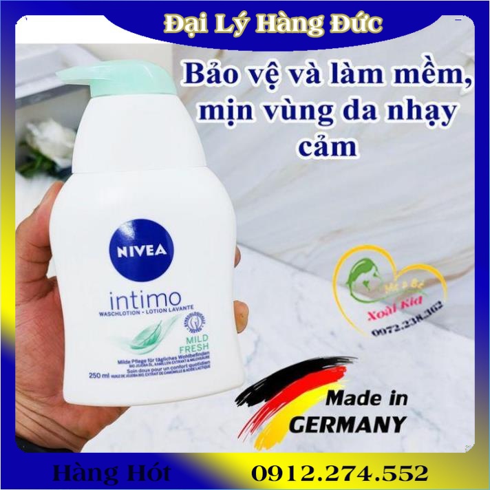[Chính Hãng ĐỦ BILL] DUNG DỊCH VỆ SINH PHỤ NỮ NIVEA ĐỨC 250ML