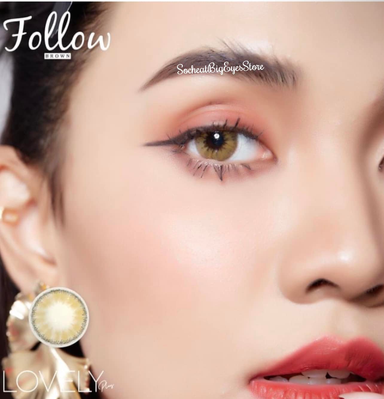 Kính áp tròng [ lens mắt ] Cận 5 độ [ Tú Mây Contact Lens Bình Dương ]