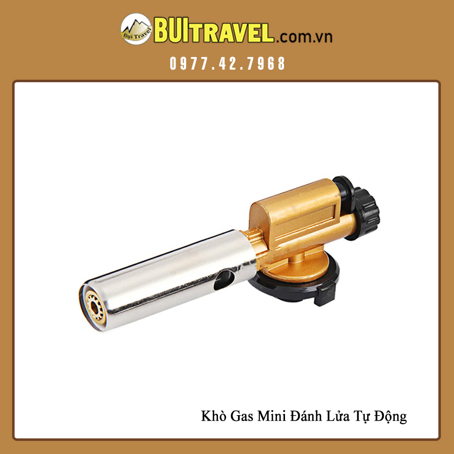 Khò gas du lịch tự động đánh lửa nhỏ gọn tiện lợi