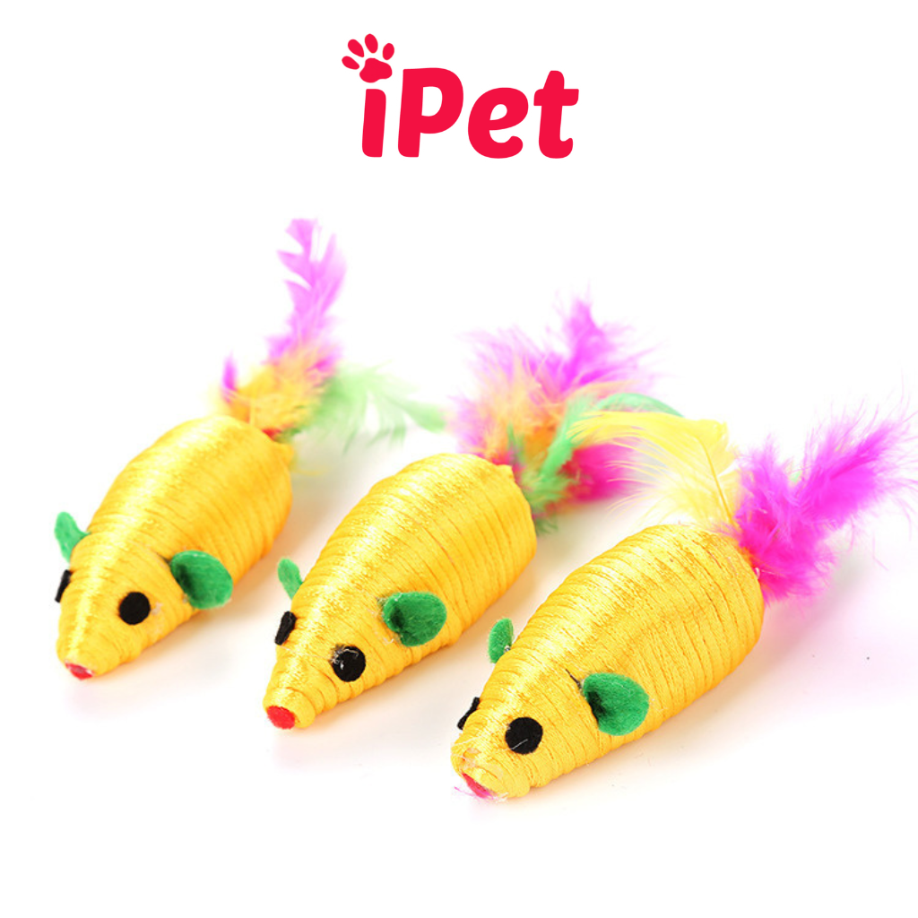Chuột Nhồi Bông Đồ Chơi Cho Thú Cưng Chó Mèo Vờn Bắt- iPet Shop