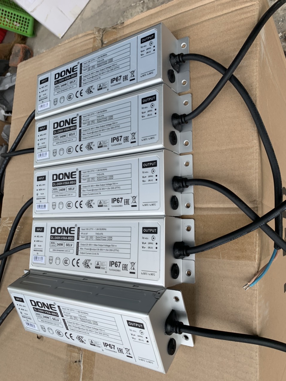 Driver LED DONE 240W chính hãng cho lắp ráp đèn LED
