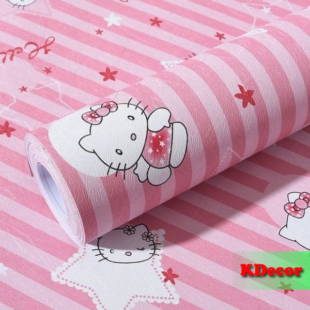 10m giấy dán tường nhiều mẫu có sẵn keo khổ 45cm