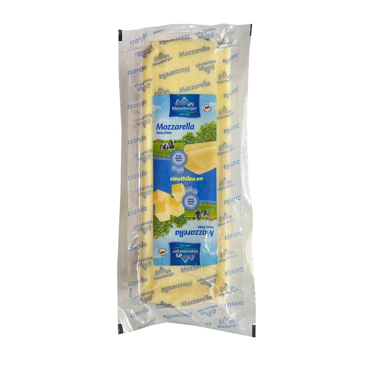 [Tokbokki Store] [HCM SHIP 2H] 2,5kg Phô Mai Khối Mozzarella Nhập Khẩu Đức