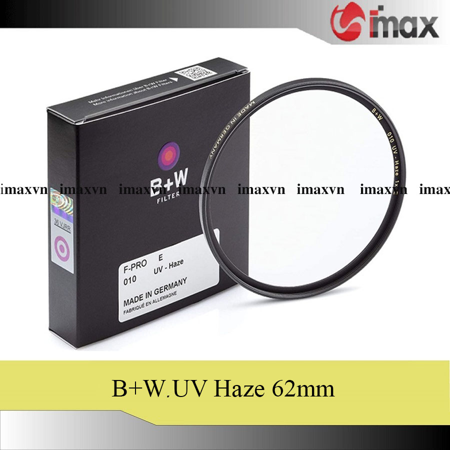Kính lọc Filter B+W F-Pro 010 UV-Haze E 62mm Hoằng Quân