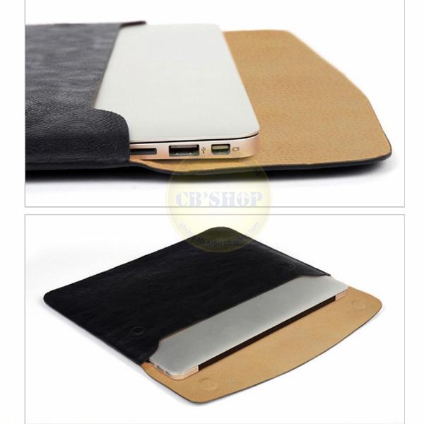 Túi cover giả da cho Mac book Air 12inch (Đen)