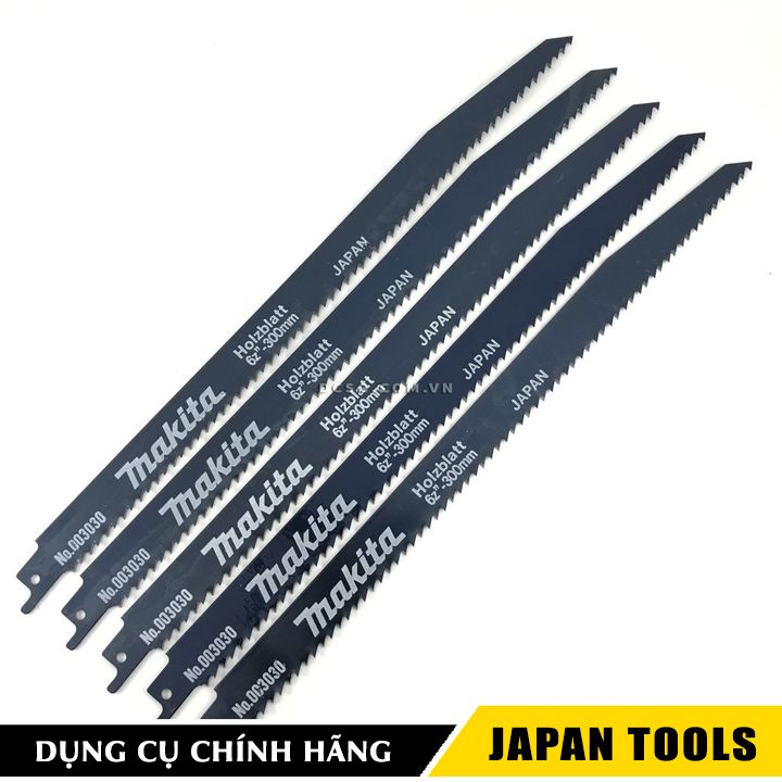 Lưỡi cưa kiếm cắt gỗ 300x6.0x1.25mm Makita B-03030 (1 lưỡi) | Japan Tools