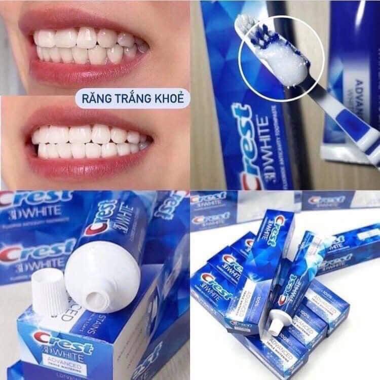 KEM ĐÁNH RĂNG CREST 3D WHITE ADVANCED TRIPLE WHITENING 147G