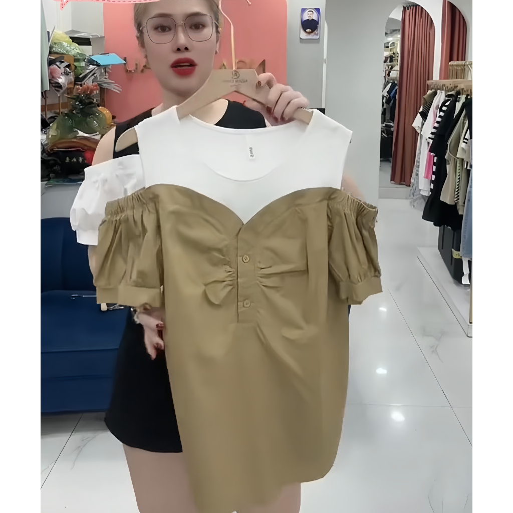 SV98 Áo Phối Hở Vai
