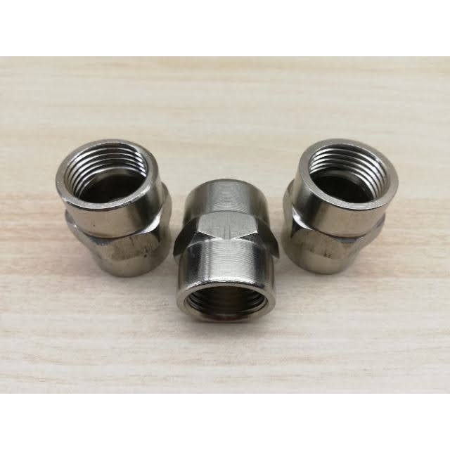 5 cái; Nối ren trong (măng sông) 21mm (1/2 ") loại đồng thau.