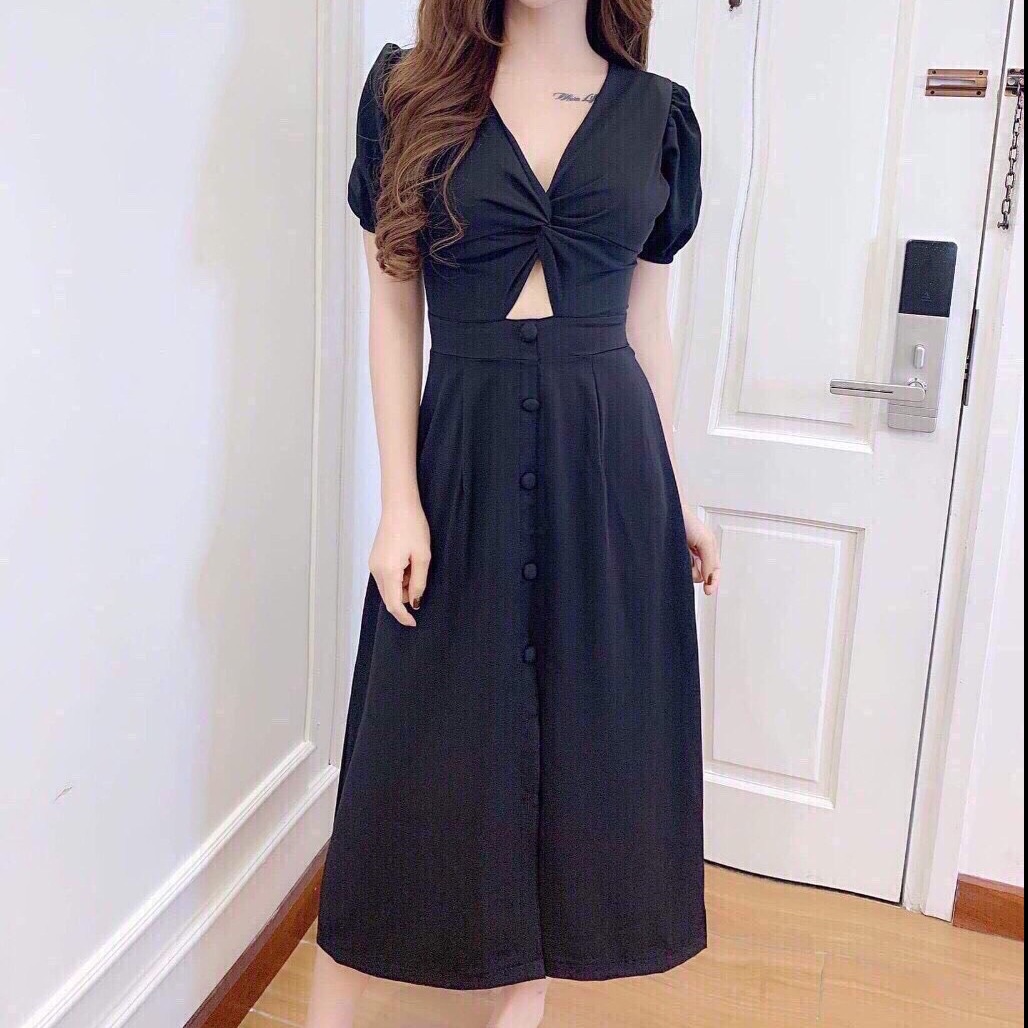 ĐẦM CÁT HÀN XOÁN NGỰC  THỜI TRANG CỰC DẼ THƯƠNG