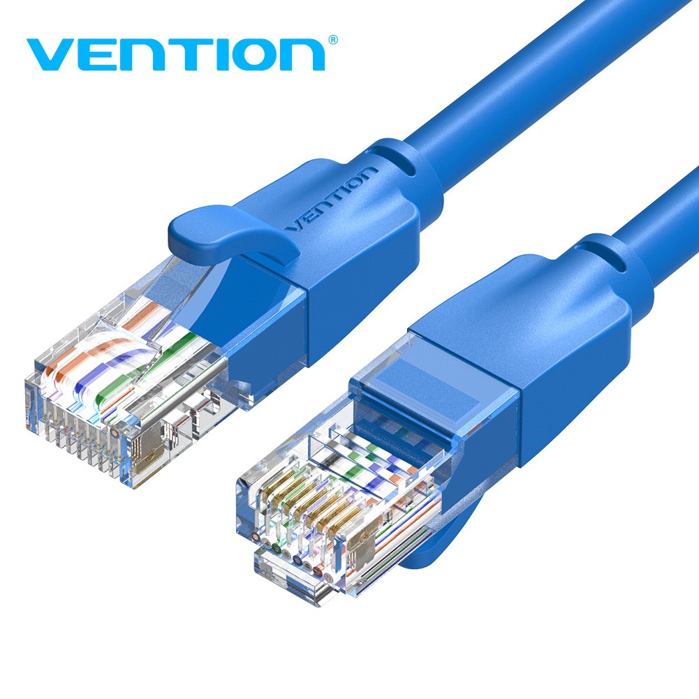 Dây cáp mạng Cat 6 Vention đúc sẵn 2 đầu - Dây tròn dài 1.5m/2m/3m/5m IBEL - Hàng chính hãng Vention - Ben Computer Store