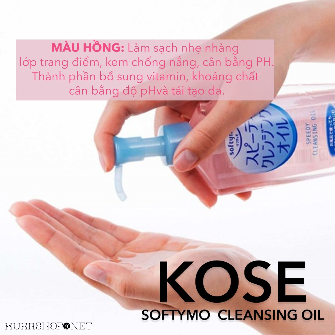 Dầu tẩy trang Kose softymo Deep Cleansing Oil của Nhật 230ml
