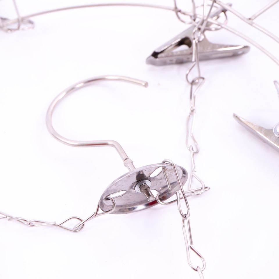 Móc Tròn Inox Phơi Đồ Loại 20 Kẹp