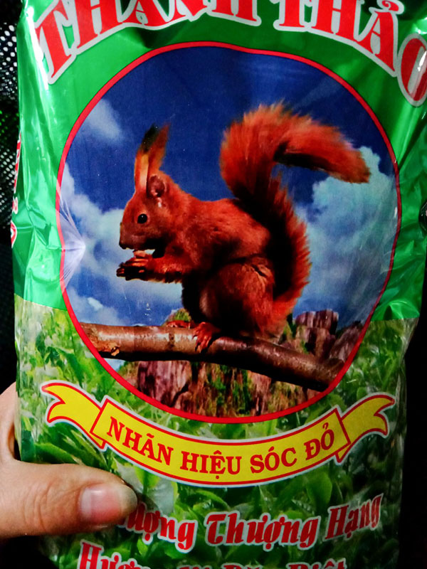 Trà Sâm Dứa (hiệu Sóc Đỏ) Gói 350G