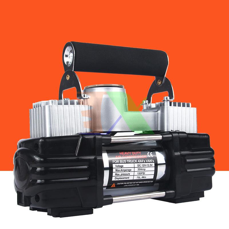 Tyre pump car 12V 2 plunger tbo-350w, pump pneumatic tires, pump spare tire, air compressor, pump super healthy
