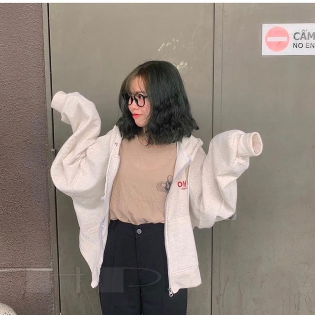 [HCM]Áo khoác nỉ OH OH chữ đỏ