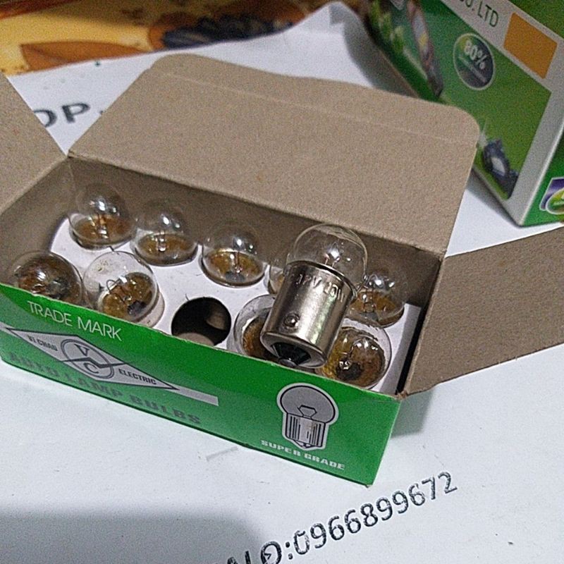 Bóng đèn xi nhan xe 81 82 win 100 12v/10w