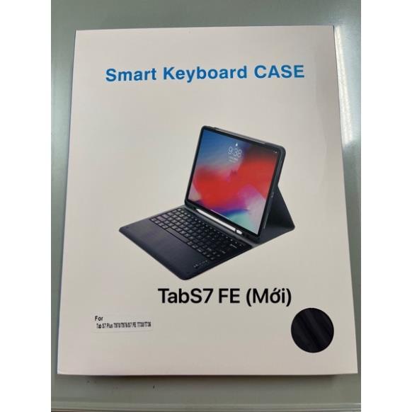 Bao da kèm bàn phím cho samsung tab s7 fe 12.4 inch