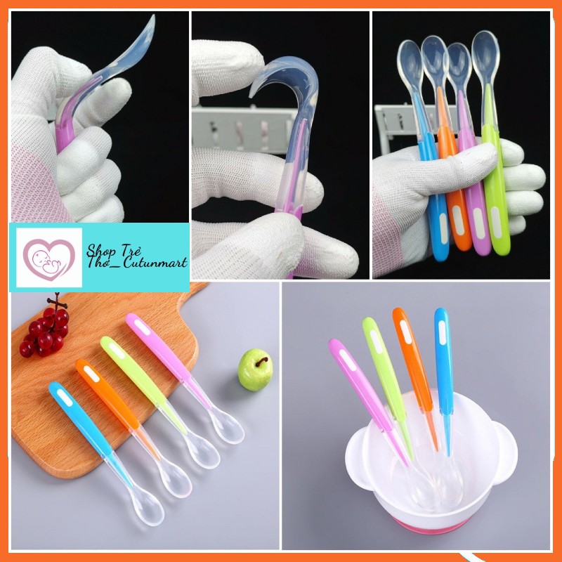 Thìa Silicon ăn dặm siêu mềm