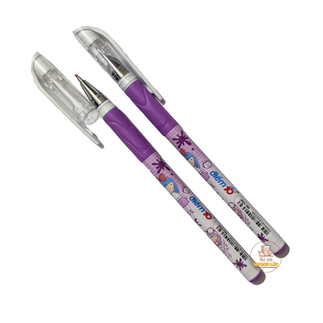 Bút Gel Điểm 10 Handle TP-GEL01, mực tím  (combo 2 cây)