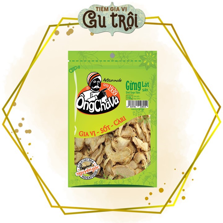 Gừng lát Ông Chà Và 110gram (Túi)