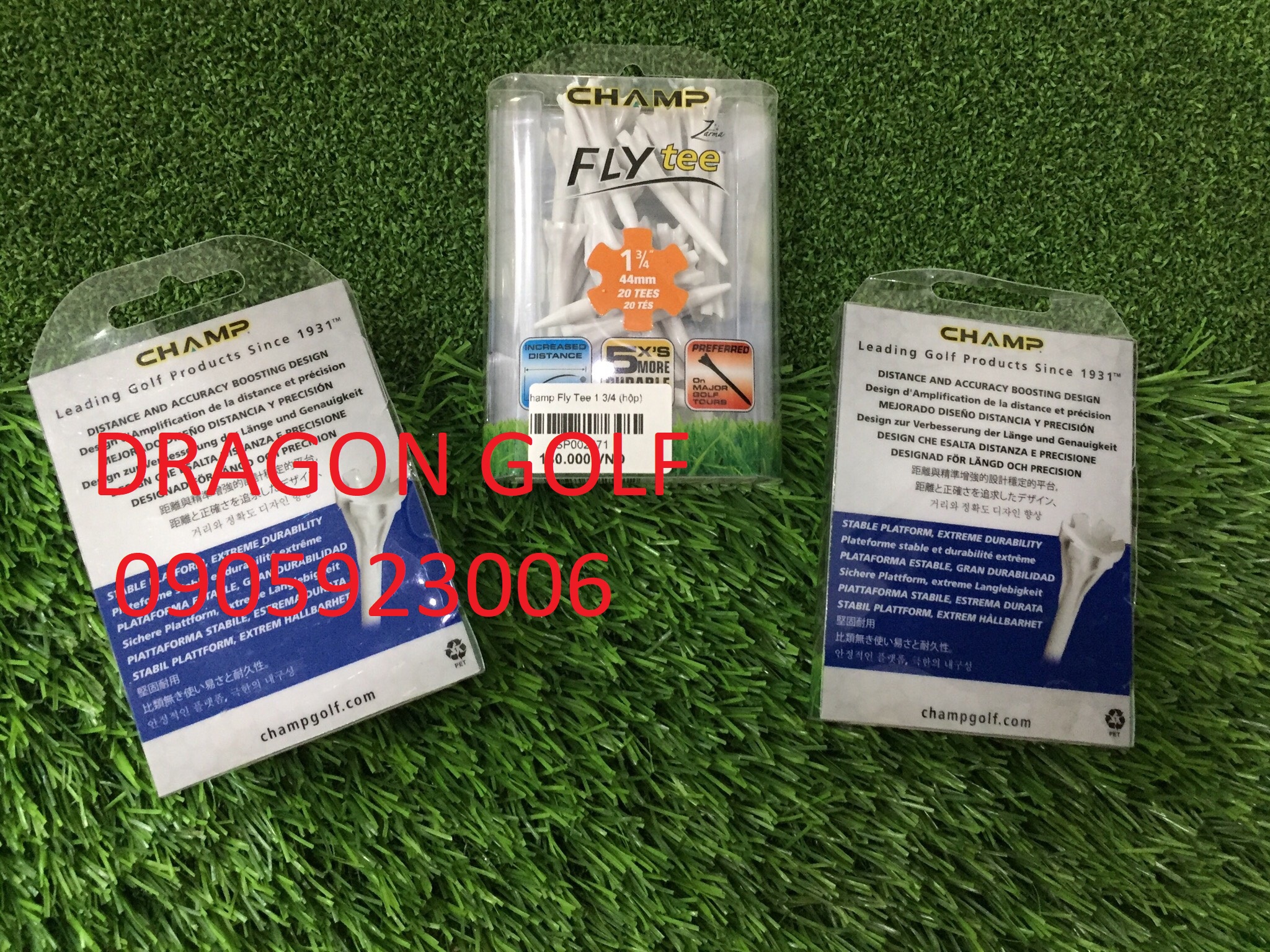 Tee golf Champ Fly Tee 1 3/4" ( Tee phát bóng gôn )
