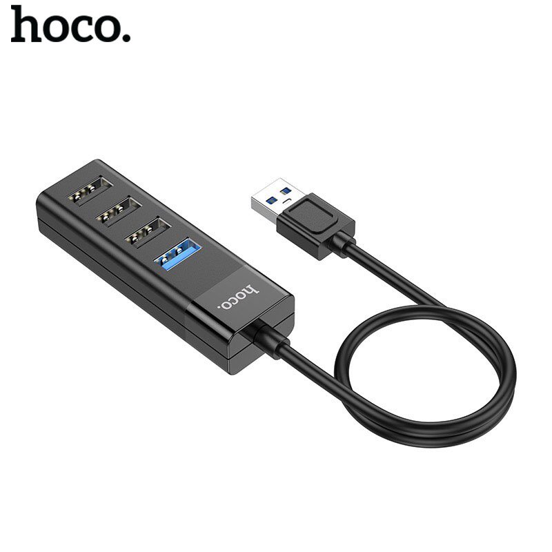 Bộ hub chia cổng 1 usb ra 4 usb hoco hb25 ra dòng 2.0 và 3.0