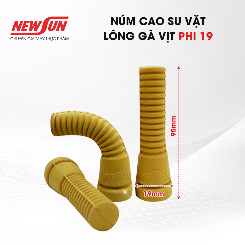 Combo 40 núm cao su vặt lông gà vịt NEWSUN -cao su tự nhiên- mềm dẻo, không biến dạng