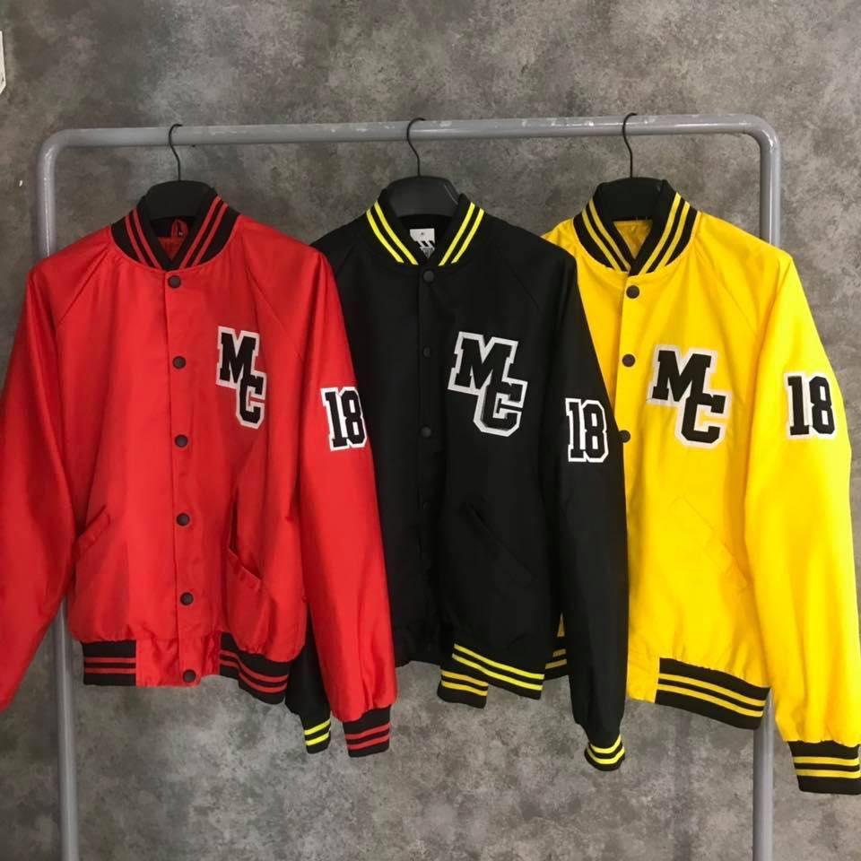 [UnisexStore] ÁO KHOÁC BOMBER MARCUS UNISEX (VÀNG, ĐEN, ĐỎ)